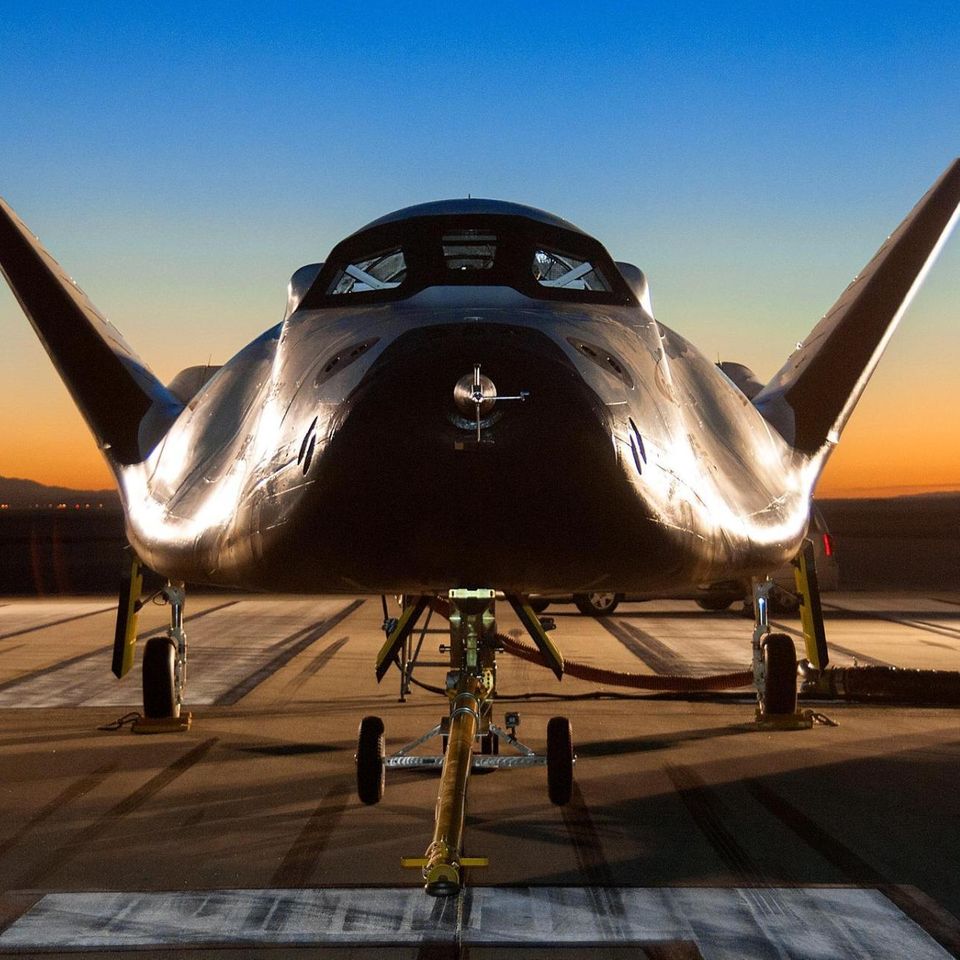 Ein Traumjäger: Die Herstellerfirma Si­er­ra Ne­va­da testet den "Dream Cha­ser" am Nasa-Center