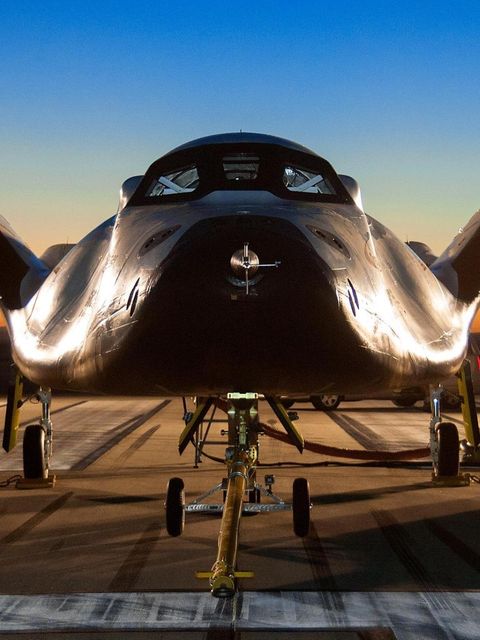 Ein Traumjäger: Die Herstellerfirma Si­er­ra Ne­va­da testet den "Dream Cha­ser" am Nasa-Center