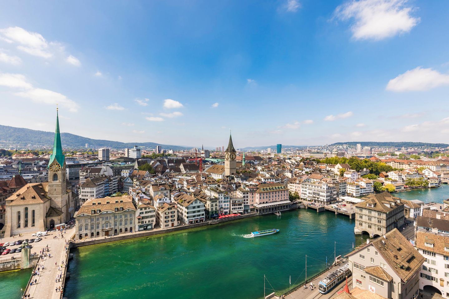 Das Panorama von Zürich