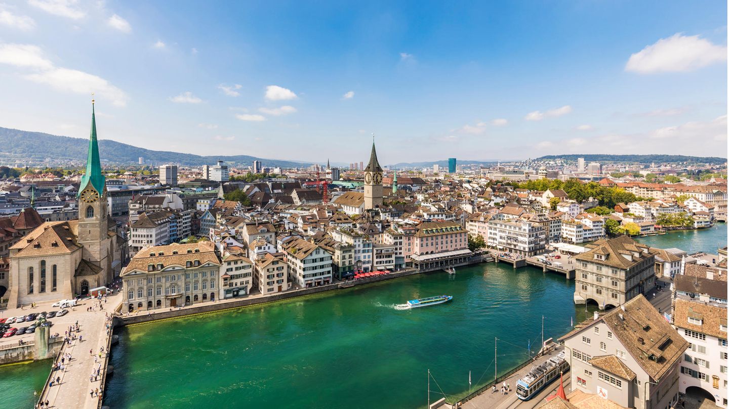 Das Panorama von Zürich