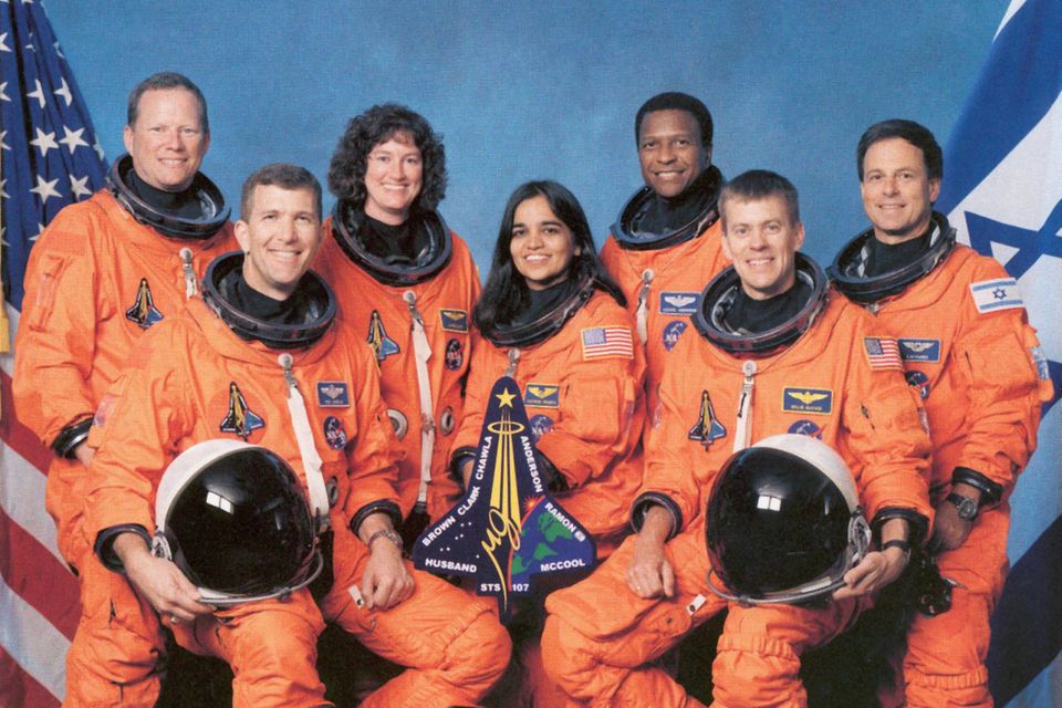Das siebenköpfige Team der "Columbia"