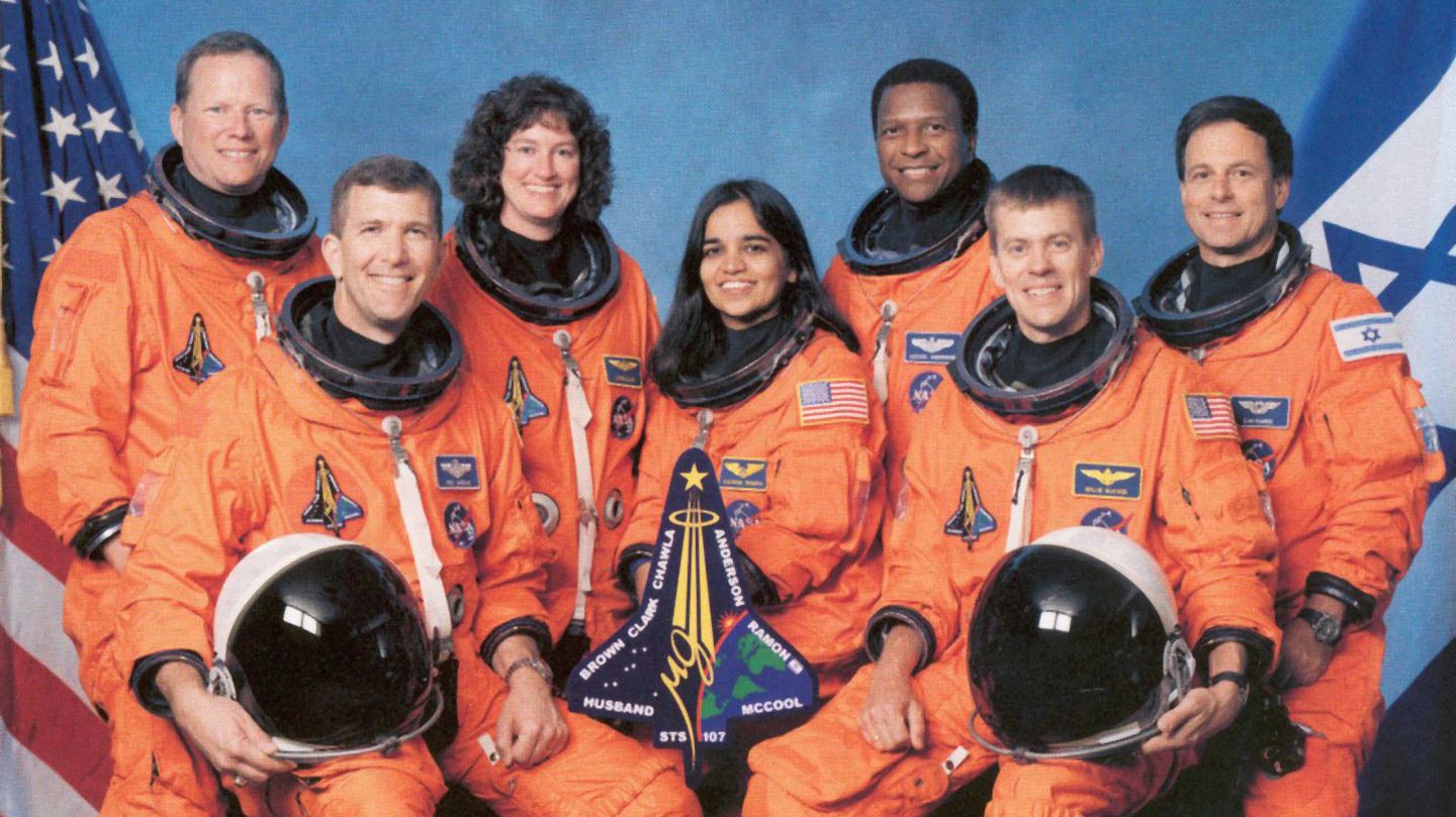Das siebenköpfige Team der "Columbia"