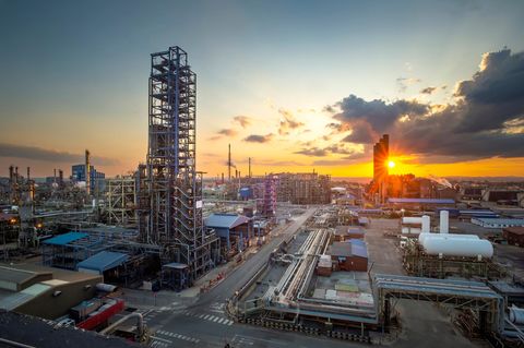 Fischer-Tropsch (FT) Versuchsanlage im Sasol-Werk in Sasolburg, Südafrika