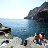 Badende auf Pantelleria