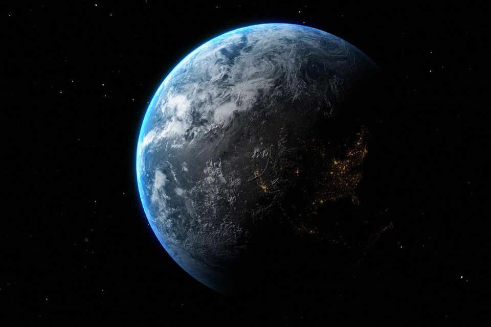 Die Erdkugel im Weltraum – Bisher ist die Erde der einzige Planet, auf dem Leben nachgewiesen wurde