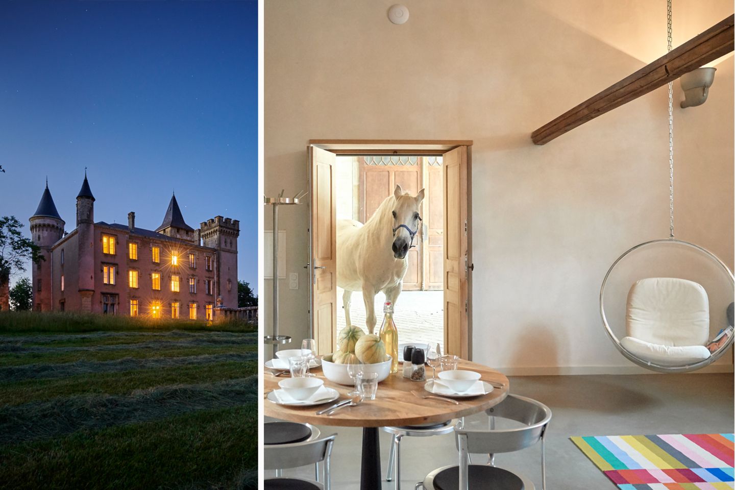 Eine Straßenbiege, ein Zeitsprung, dann liegt das 19. Jahrhundert vor einem: ein Schloss wie aus dem Märchenbuch, gerahmt von einem Landschaftspark mit knorrigen Bäumen, Brunnen, Pagoden und heimlichen Separees, an denen manchmal Besitzerin Sibylle Thomke vorbeireitet. Über Jahre wurde das geschichtsträchtiges Château de Sibra behutsam renoviert; die Schlosssuiten sind so modern wie märchenhaft.