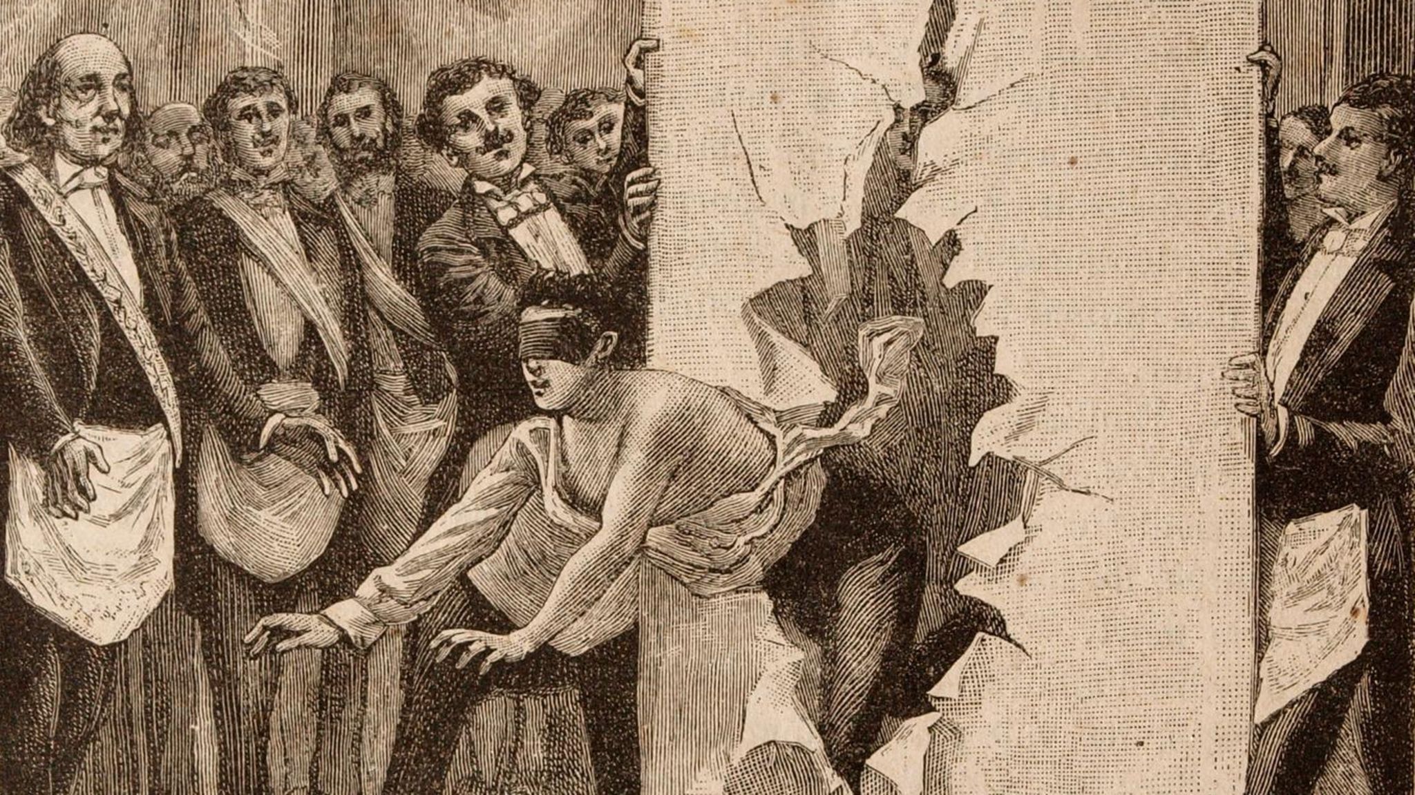 Reich bebildert sind die Bücher, in denen Léo Taxil angeblich die Rituale der Freimaurer offenlegt (hier eine Auf­nahmezeremonie). Der Kaufmannssohn aus Marseille gehörte ihnen einst selbst an.