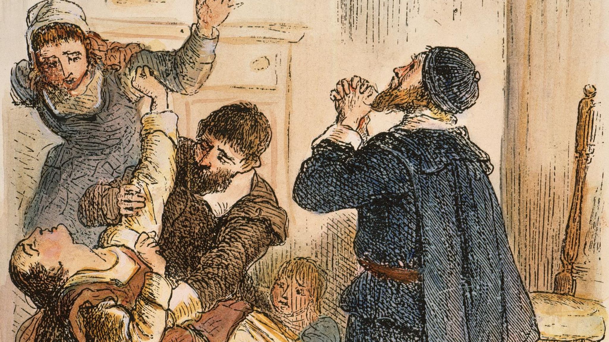 Hexen hätten die Betroffenen verzaubert, glauben die Dorfbewohner in Salem Village 1692 – und versuchen, sie durch Gebete von der dunklen Magie zu befreien 
