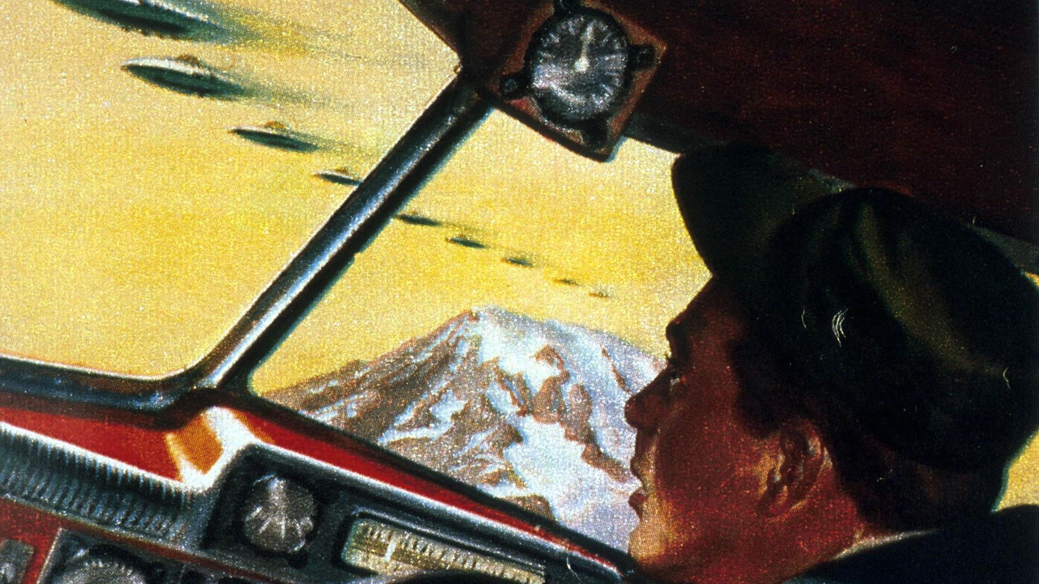 Bei einem Flug im US-Staat Washington sichtet Kenneth Arnold 1947 mysteriöse Flug­objekte, die bald "fliegende Untertassen" genannt werden