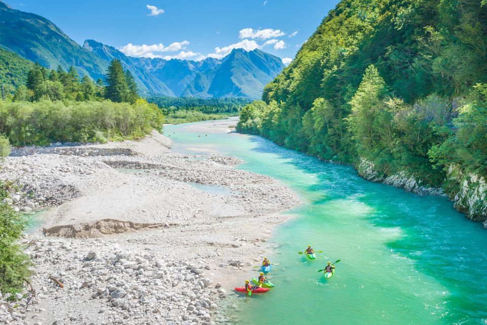 Das Soča-Tal bei Bovec