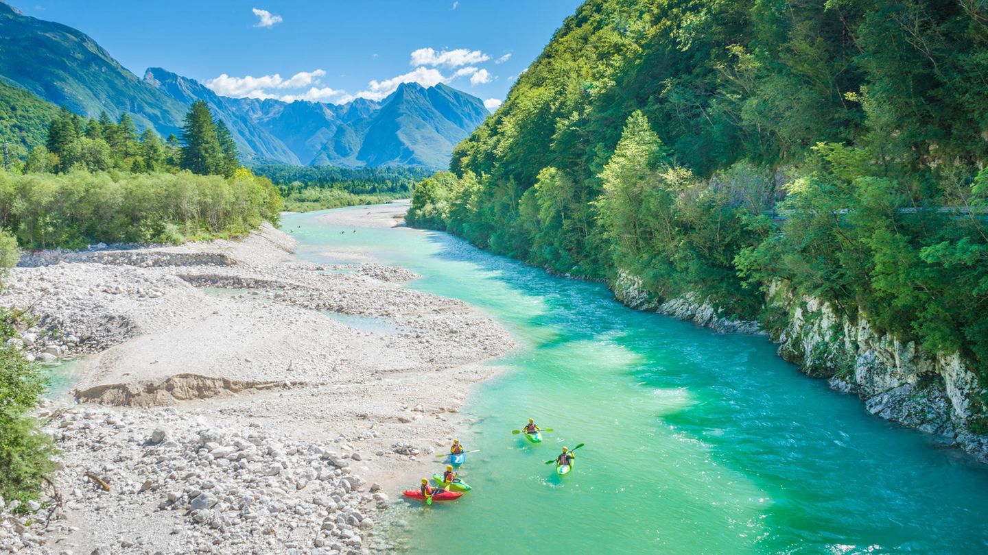 Das Soča-Tal bei Bovec