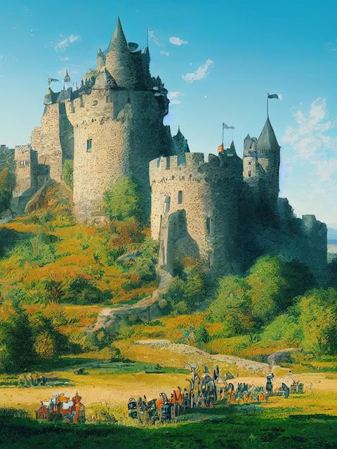 Burg im Mittelalter