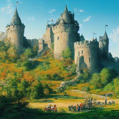 Burg im Mittelalter