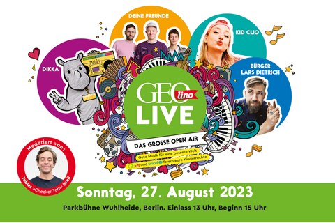 GEOlino LIVE Open Air am 27.08.2023: GEOlino macht Musik!