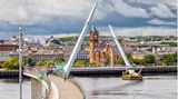 Peace Bridge in Derry, Nordirland
