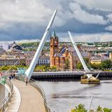 Peace Bridge in Derry, Nordirland