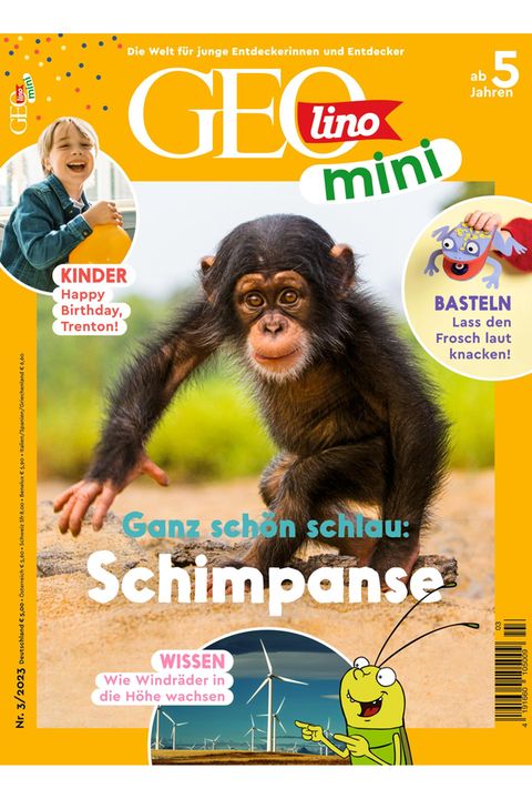 GEOlino Mini Ausgabe 03-2023: Schimpanse