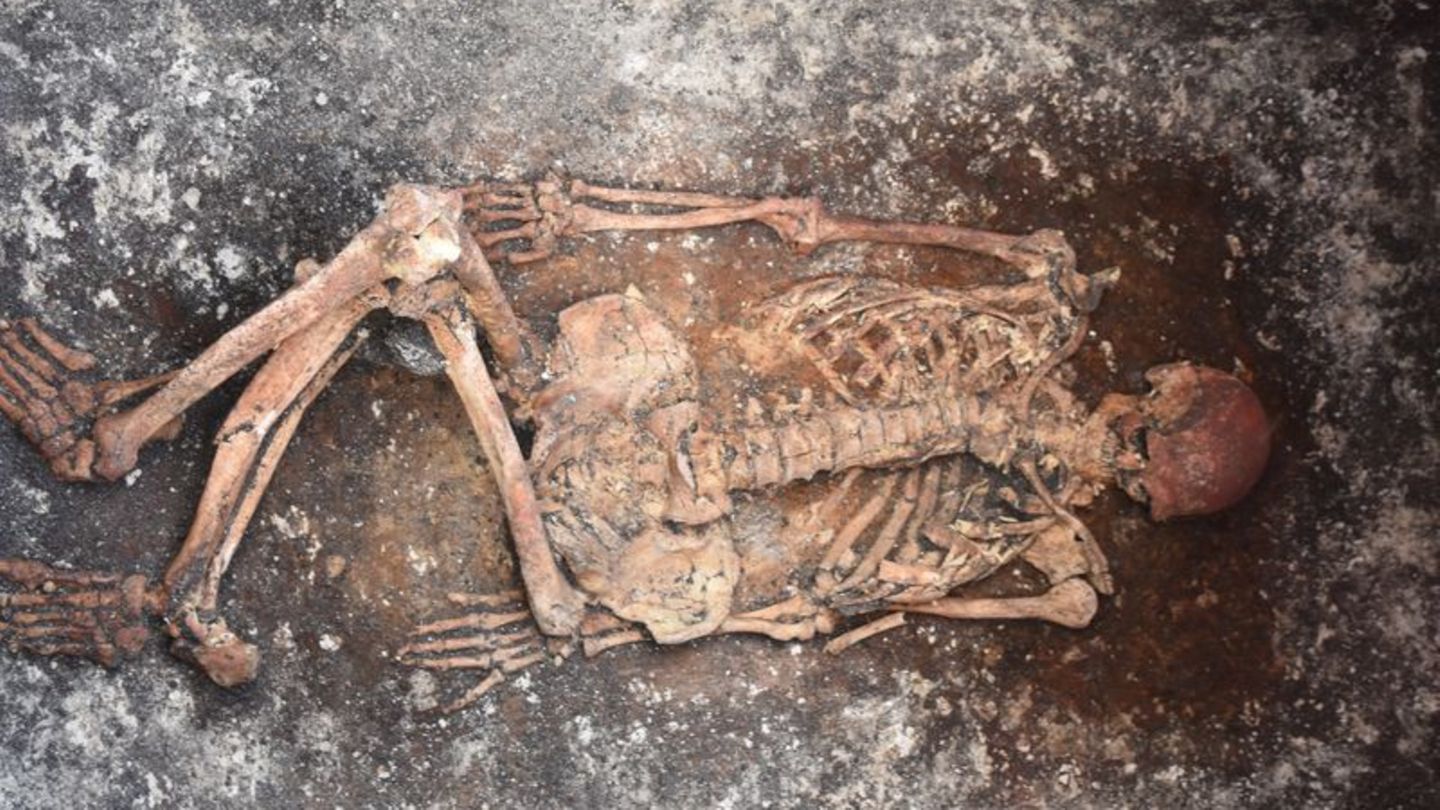 Dieses Skelett eines Reiters wurde im bulgarischen Malomirovo entdeckt