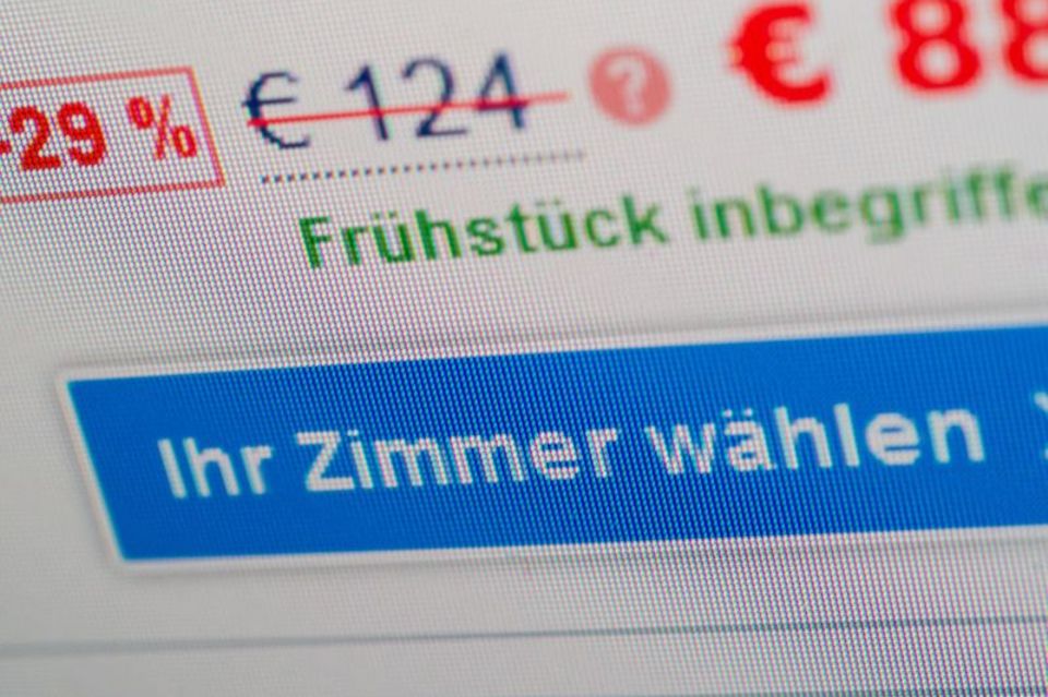 Rabatt auf einem Reise-Portal