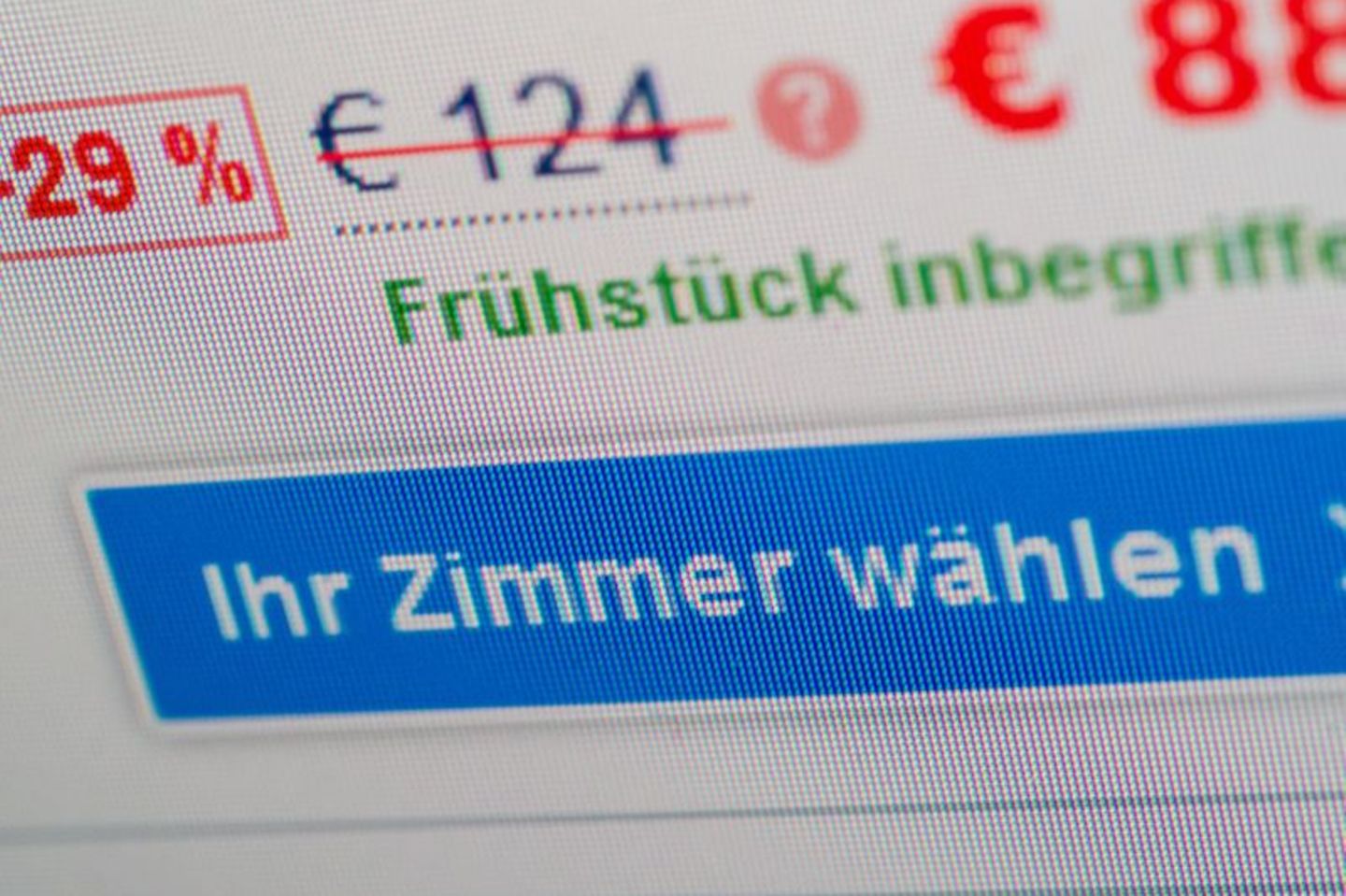 Rabatt auf einem Reise-Portal