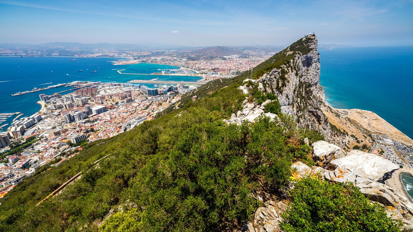 Gibraltar Berühmter Fels von Gibraltar