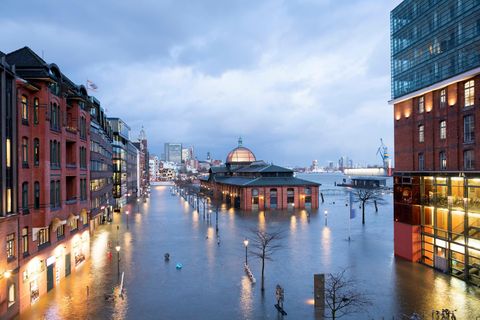 Hamburg, St Pauli Fischmarkt, Fischauktionshalle