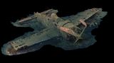 3D-Modell eines Flugzeug-Wracks