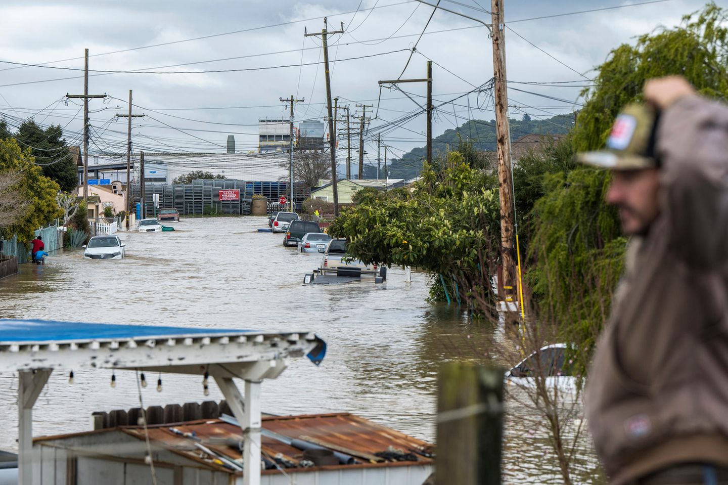 Überschwemmungen in der Stadt Watsonville (USA): Heftige Niederschläge und Dürren werden mit dem Voranschreiten des Klimawandels zunehmen