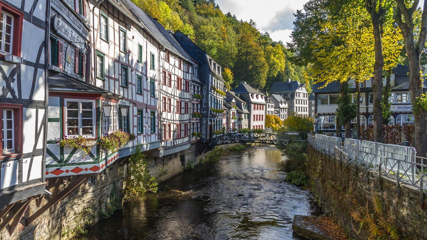 Fachwerk von Monschau in der Eifel