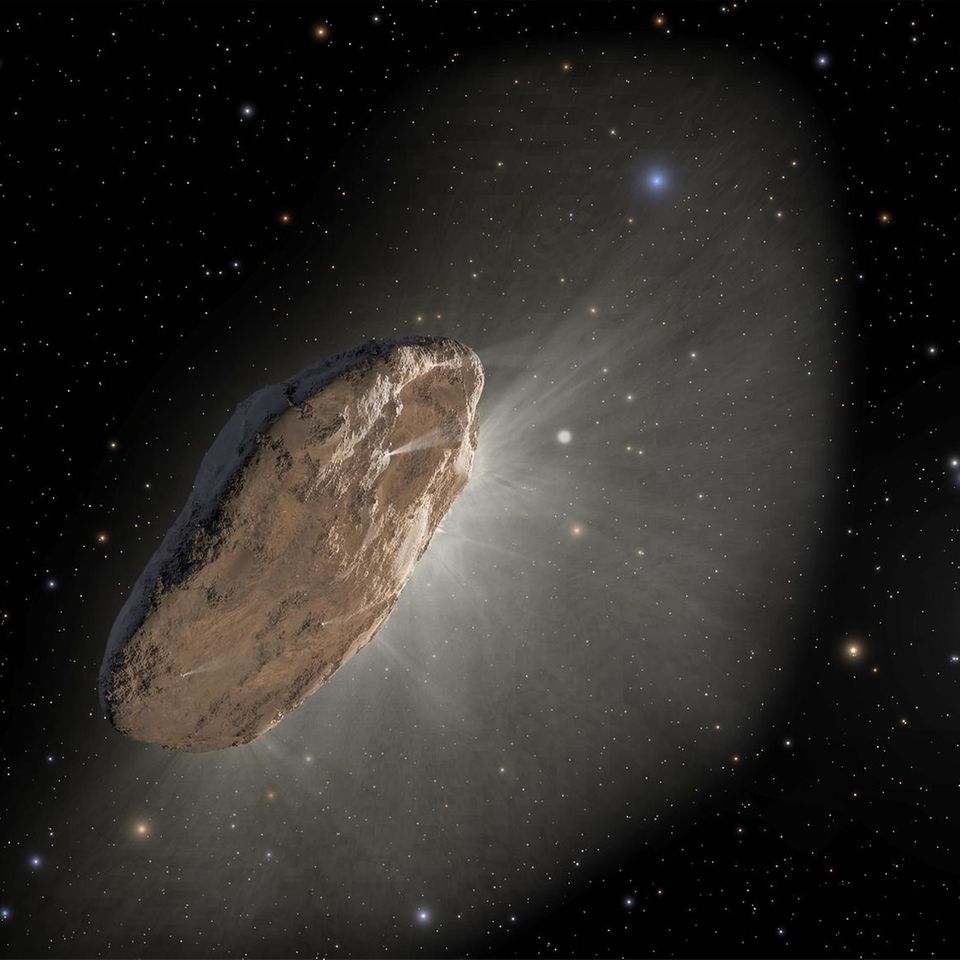 Illustration der NASA eines interstellaren Kometen