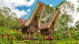 Traditionelle Häuser auf Sulawesi