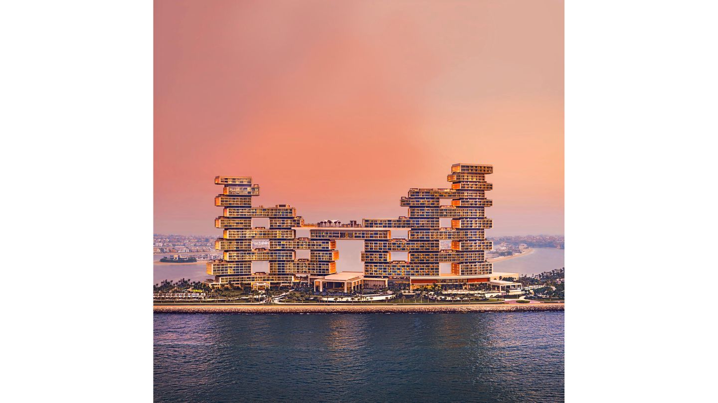 Atlantis the Royal Dubai, VAE Hotel auf einem Streifen Land zwischen Wasser
