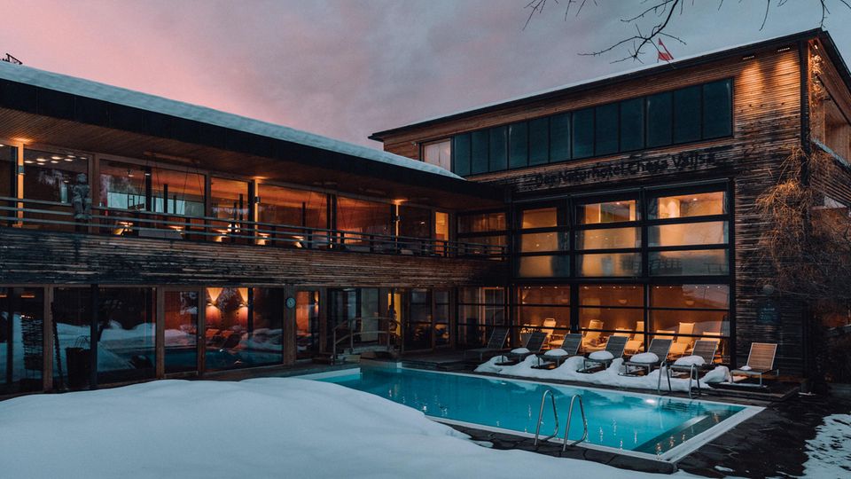 Das Naturhotel Chesa Valisa im Schnee