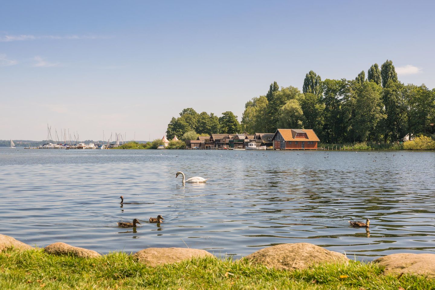 Schweriner See in Schwerin, Mecklenburg-Vorpommern