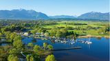 Chiemsee Feldwies mit Blick in das Achental