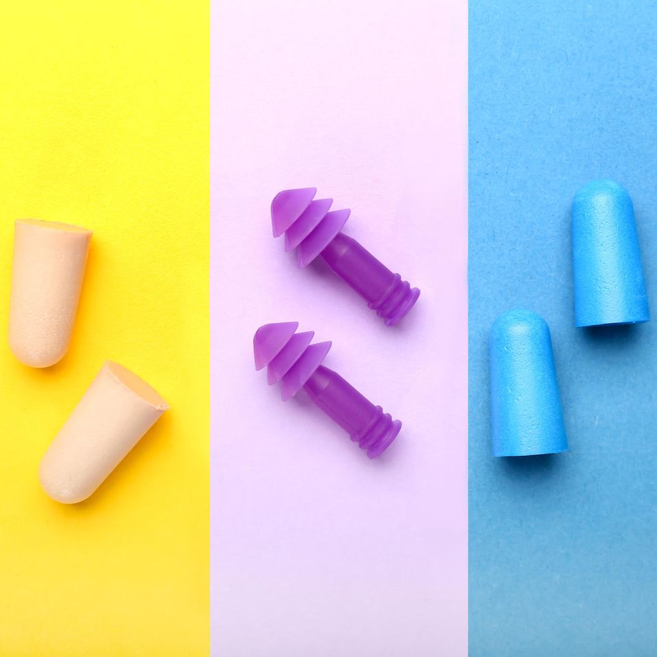 Drei verschiedene Arten von Ohrstöpseln