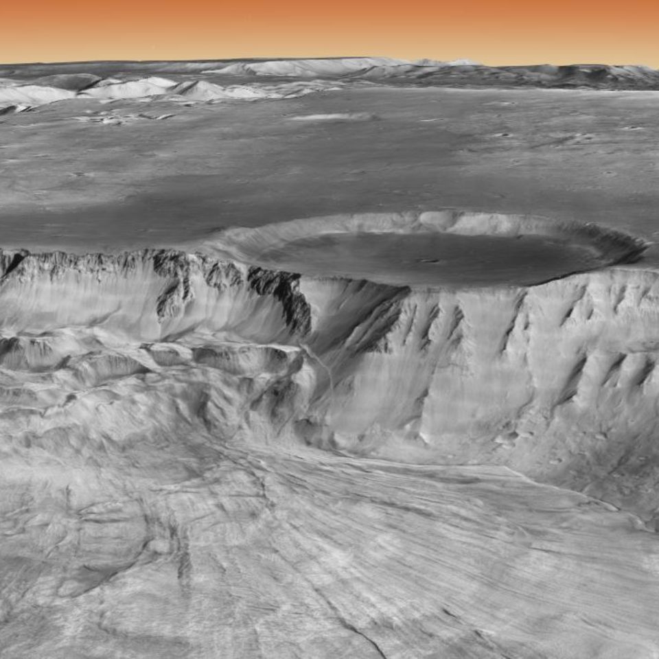 CTX-Mosaik zeigt den Mars-Canyon Capri Chasma