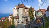 Burg in der Altstadt in Meersburg am Bodensee