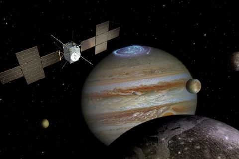 Raumsonde JUICE am Jupiter