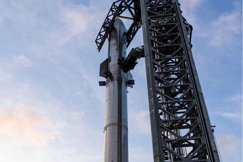 Starthip Credit: Foto: Uncredited/SpaceX/AP/dpa