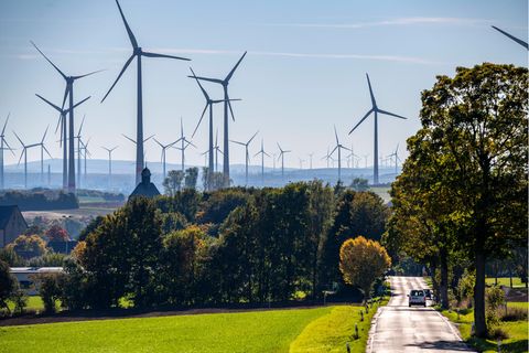 Windpark oberhalb von Lichtenau