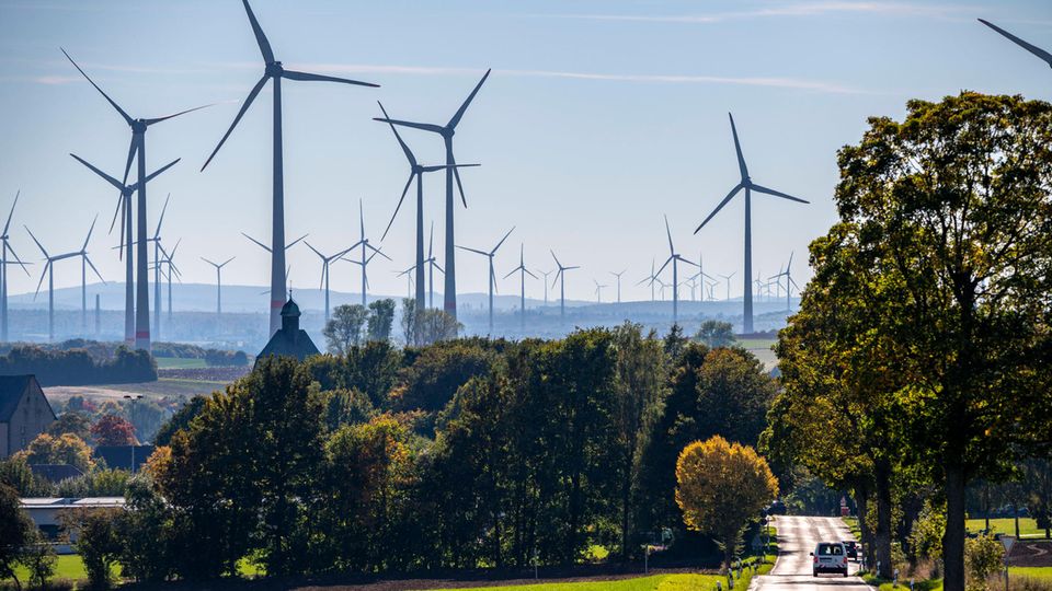 Windpark oberhalb von Lichtenau Windpark oberhalb von Lichtenau