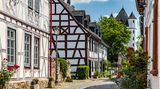 Fachwerkhäuser in der Burgstraße in Eltville am Rhein