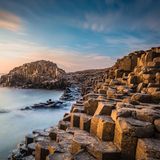 Giant's Causeway, im Abendlicht