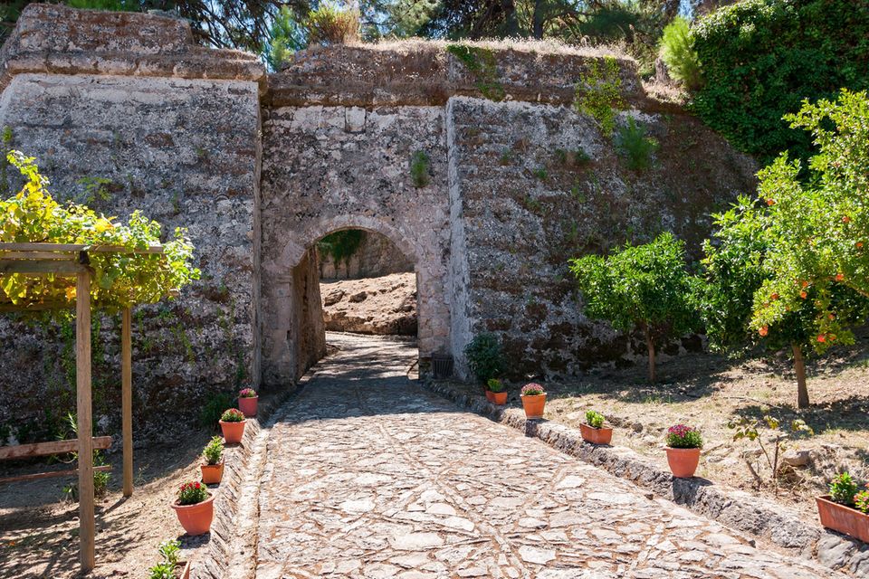 Weg zur venezianischen Festung auf Zakynthos