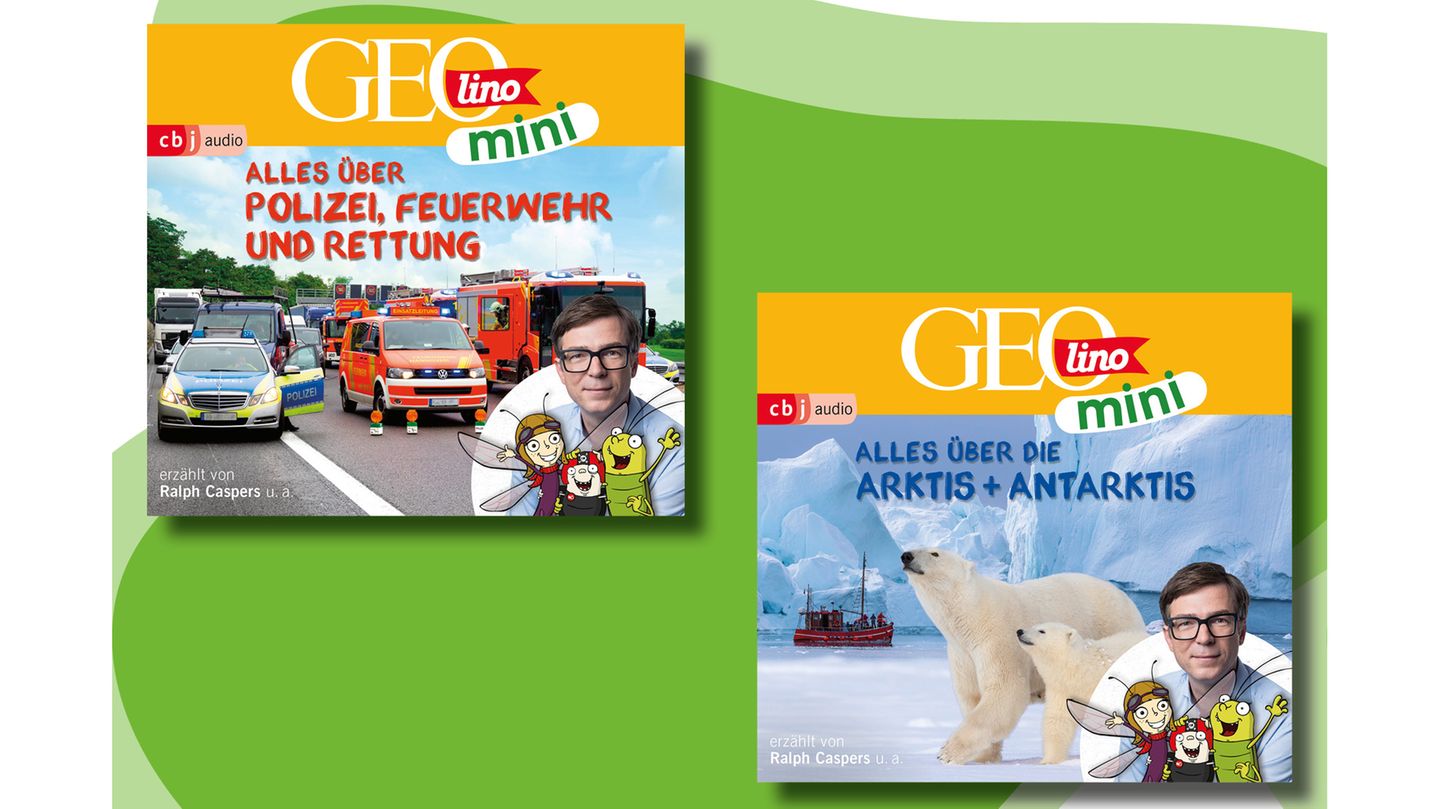 GEOlino Mini Hörspiele Band 11 und 12: Alles über Polizei, Feuerwehr und Rettung und alles über die Arktis und Antarktis