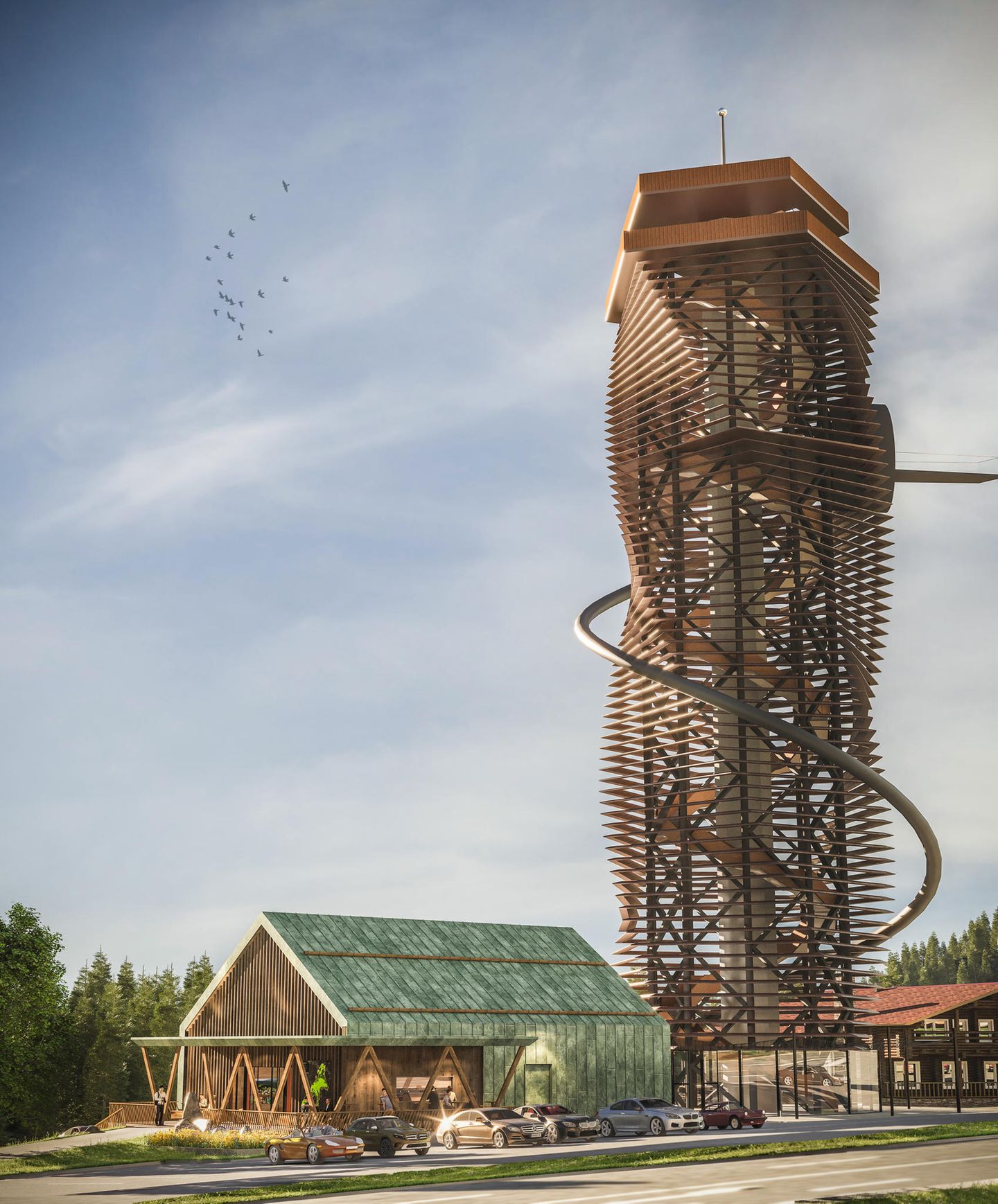 Harzturm: Deutschlands höchster Aussichtsturm Illustration des Harzturms