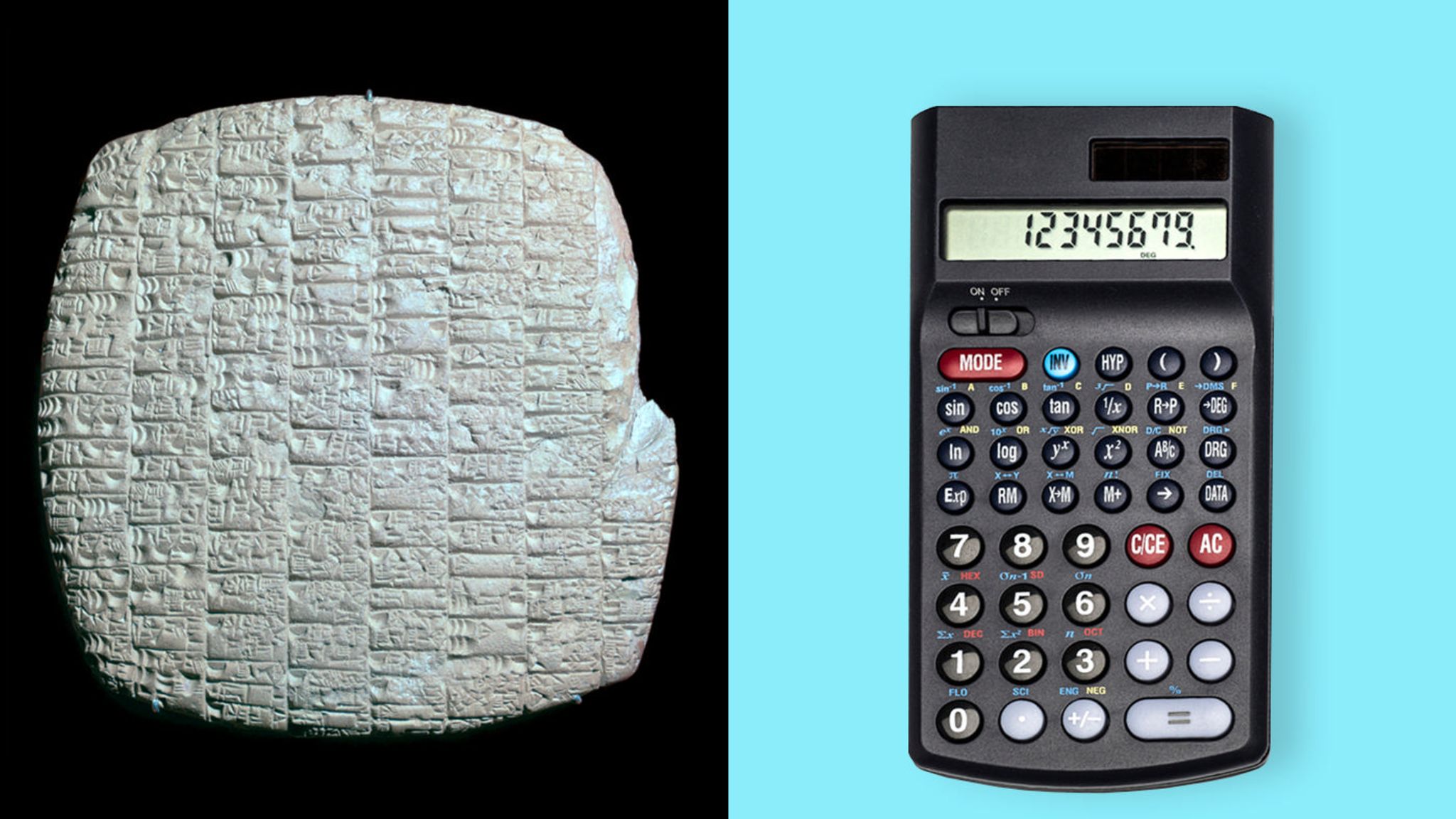 Mathematik: Beamte des Reichs Sumer dokumentierten auf Tontafeln, welche Gersterationen an Arbeiter verteilt werden sollten. Ihre Keilschrift unterscheidet sich in vielen Facetten vom heute gültigen Zehnersystem Beamte des Reichs Sumer dokumentierten auf Tontafeln, welche Gersterationen an Arbeiter verteilt werden sollten. Ihre Keilschrift unterscheidet sich in vielen Facetten vom heute gültigen Zehnersystem