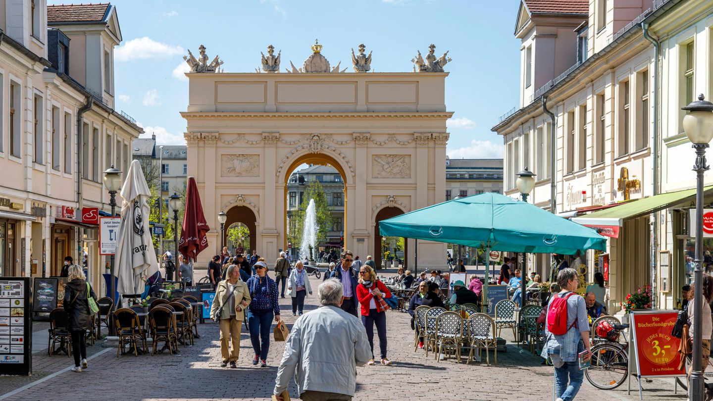 Fußgängerzone Brandenburger Straße in Potsdam