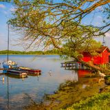 Boote in Zarrentin am Schaalsee